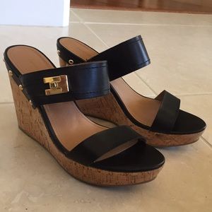 Black Tommy Hilfiger Wedges